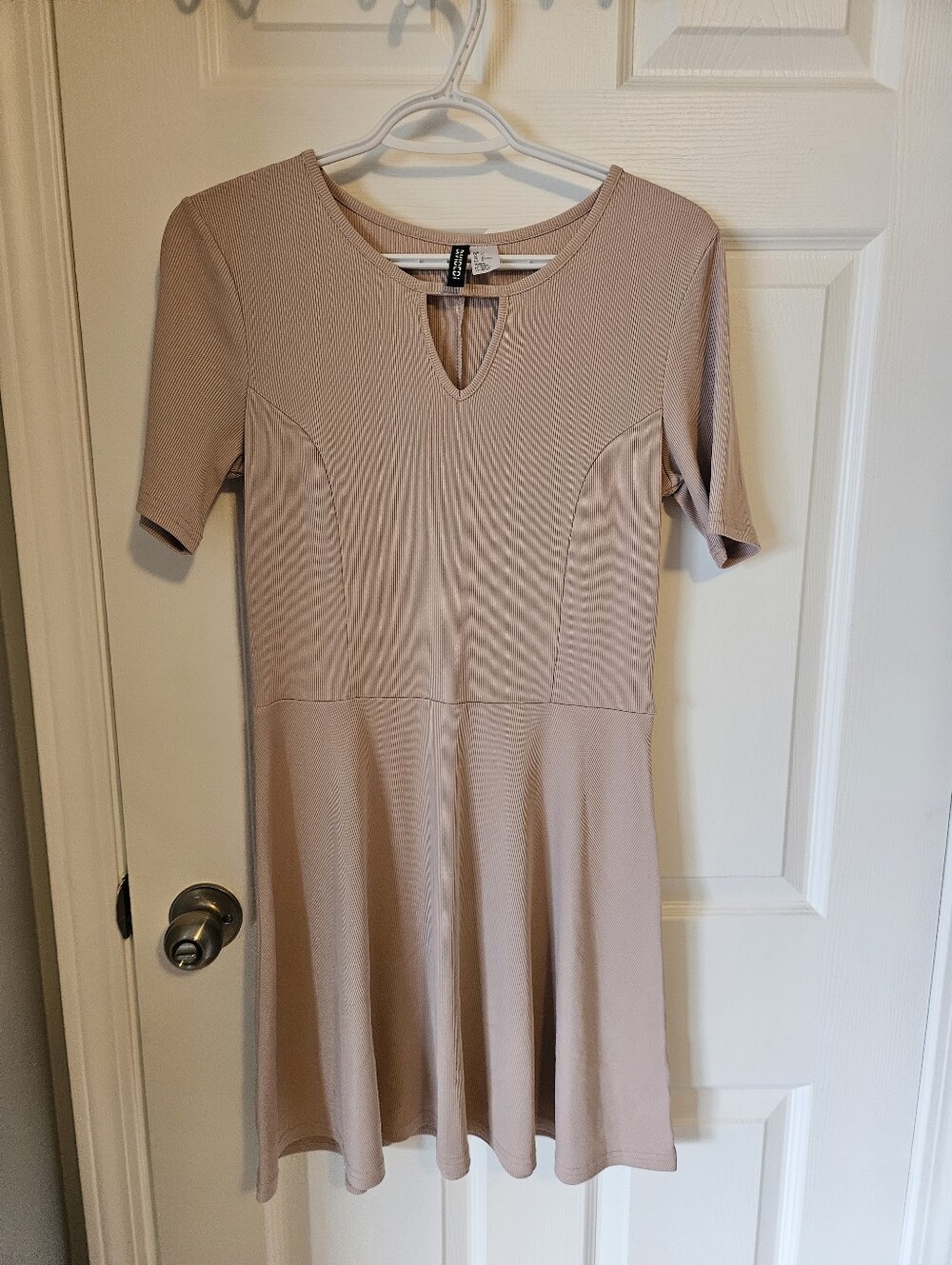 Rue21 Light Blush Short Sleeve Fit-and-Flare Mini Dress